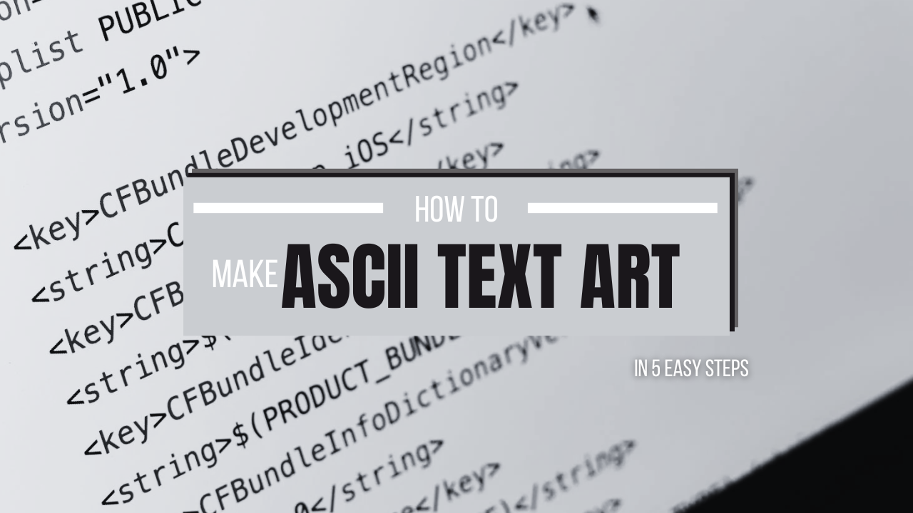 Sketchmypic How To Make Ascii Text Art In 5 Easy Steps Sketchmypic How To Make Ascii Text Art In 5 Easy Steps