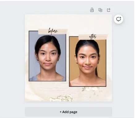how to make before and after pictures